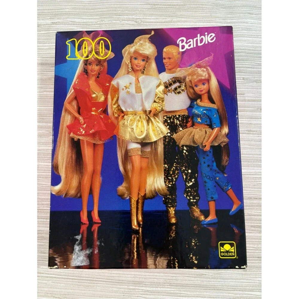 VTG 90s BARBIE 100 piece Barbie and Ken puzzle 1997 good condition